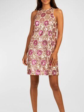 Trina Turk Johanna Sleeveless Glitter Shift